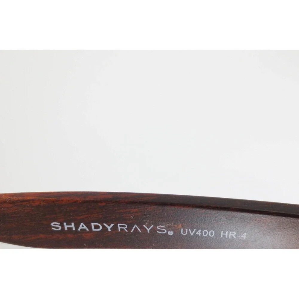 Shady Rays Polarized Sunglasses Brown Wood Grain UV400 HR-4 Mens Womens Eyewear